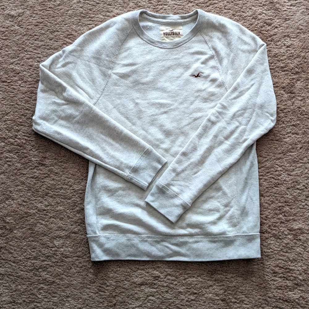 Hollister Scoop Neck Sweatshirt (Egg Shell White)